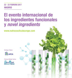 Lee más sobre el artículo NUTRACEUTICALS Europe Summit & Expo, reunirá en Madrid al sector de los ingredientes funcionales y novel ingredients los próximos 22 y 23 de febrero en Feria de Madrid.